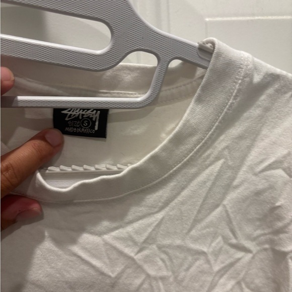 Stussy White Short Sleeve Tee with Red Dice Graphic - Picture 3 of 3